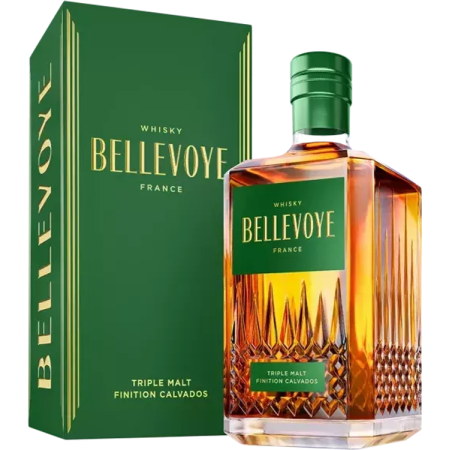 Whisky Français - Bellevoye - Vert Finition Calvados - Étui Whisky Français - Bellevoye - Vert Finition Calvados - Étui