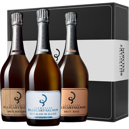 CHAMPAGNE BILLECART SALMON - COFFRET EXCEPTION 3 BOUTEILLES