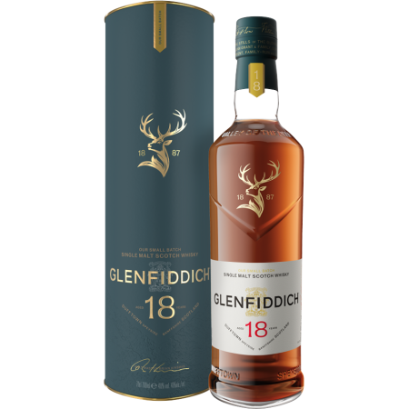 Whisky - Glenfiddich Small Batch 18 Ans - Étui Whisky - Glenfiddich Small Batch 18 Ans - Étui