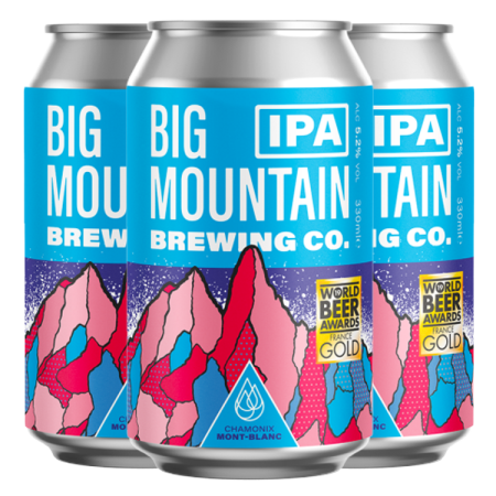Pack de 3 bières - IPA - Brasserie Big Mountain - 33 cl x 3 Pack de 3 bières - IPA - Brasserie Big Mountain - 33 cl x 3