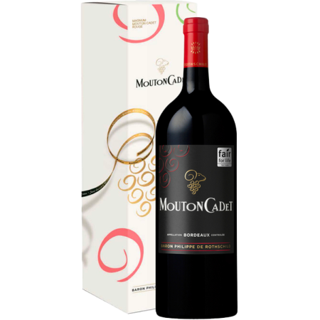 Magnum - Mouton Cadet 2024 en Etui - Baron Philippe de Rothschild Magnum - Mouton Cadet 2024 en Etui - Baron Philippe de Rothschild