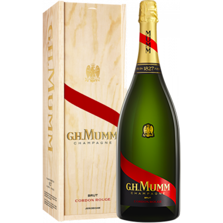 CHAMPAGNE MUMM, CHAMPAGNE MUMM - CORDON ROUGE - JEROBOAM - CAISSE BOIS