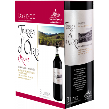 BIB 3L - Terres d'Orb - Cave de Roquebrun BIB 3L - Terres d'Orb - Cave de Roquebrun