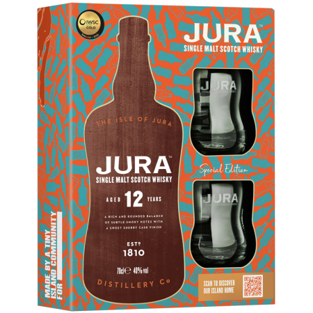 Whisky - Jura - 12 Ans - Coffret 2 Verres Whisky - Jura - 12 Ans - Coffret 2 Verres