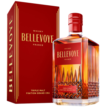 WHISKY BELLEVOYE Bellevoye - triple malt fran&ccedil;ais - whisky - rouge - 43% - 70 cl