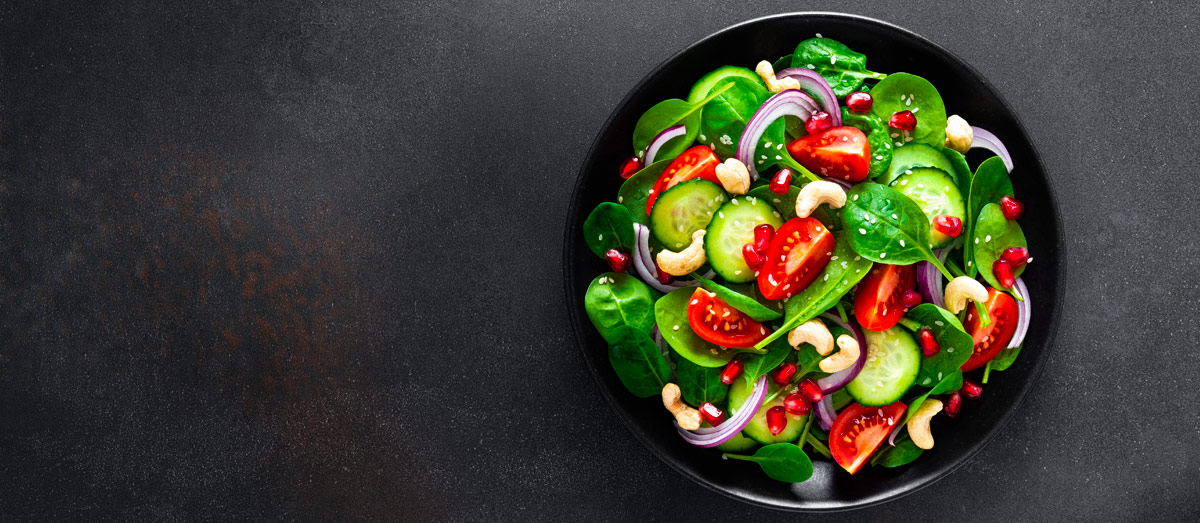 Wein zu Salat