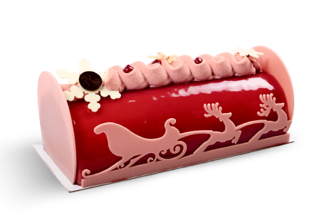 bûche framboise verveine