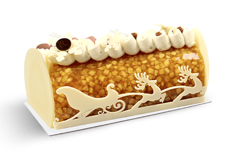 bûche pomme tatin