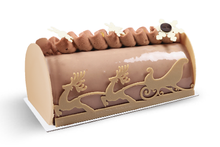 bûche noisette yuzu