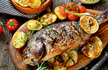 Dorage grillée aux herbes & citron