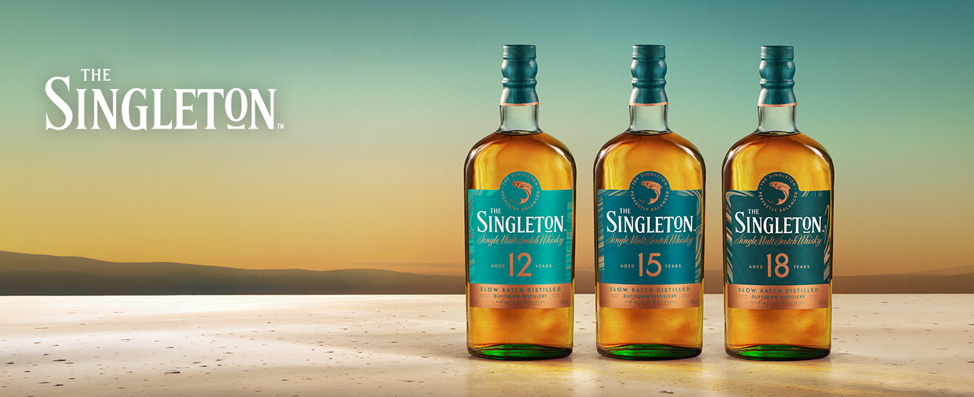 Gamme de bouteilles de Whisky The Singleton Off Dufftown