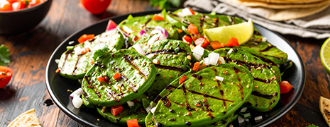 Photo d'une assiette de Salade d'avocats grillés