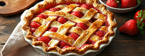 Photo d'une Tarte aux fraises de saison