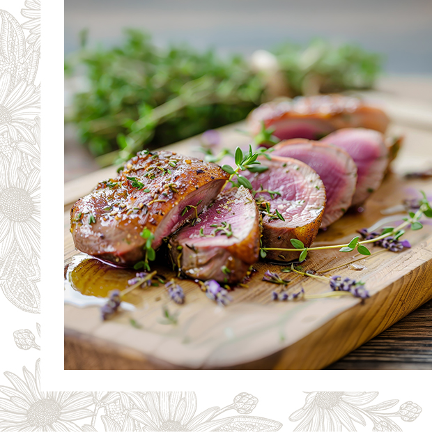 Magret de canard rôti au four