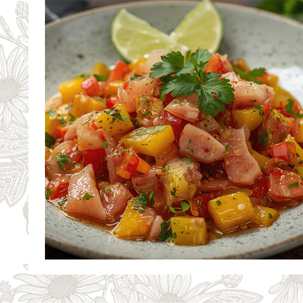 Ceviche de dorade aux agrumes