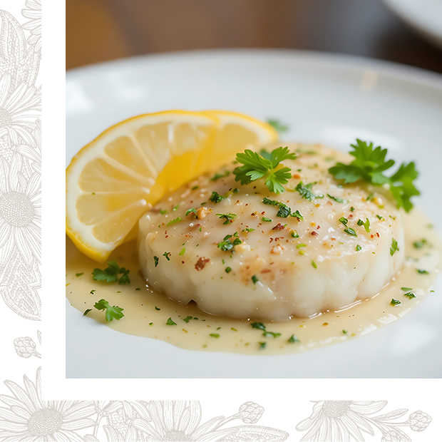 Saint-Pierre rôti, beurre blanc citronné