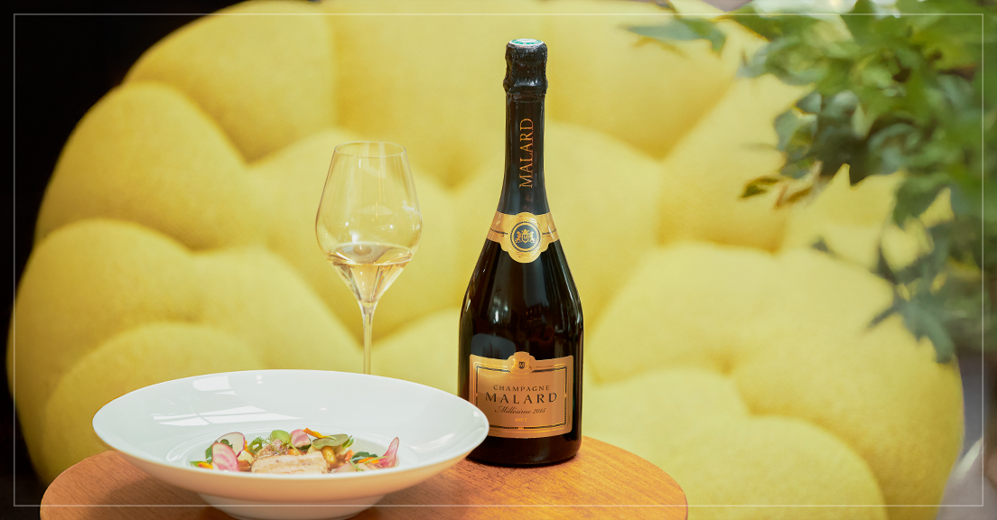 Champagne Malard Millésime 2015 dans une ambiance chic d'un grand hotel