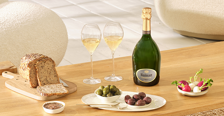 Accords mets et champagne Ruinart