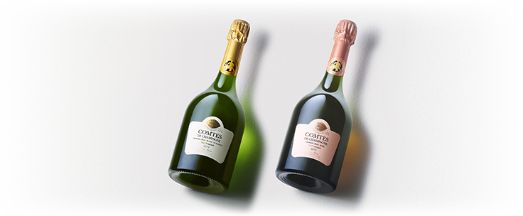 Comtes de Champagne et Comtes de Champagne Rosé de Taittinger