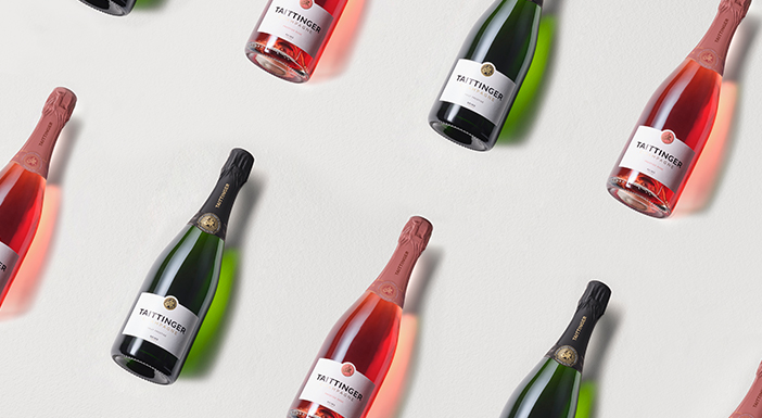 Champagnes Taittinger Brut Prestige & Prestige Rosé