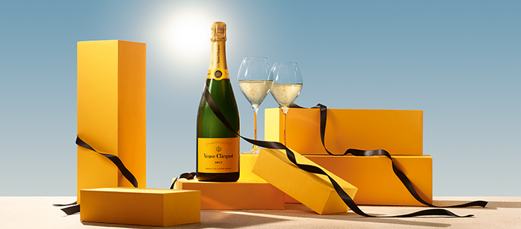 Champagne Carte Jaune par la maison Veuve Clicquot