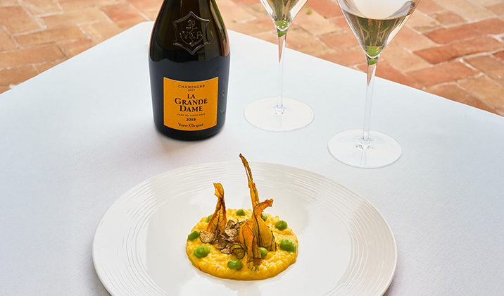 Dégustation et accord de la Grande Dame 2018 par la maison Veuve Clicquot